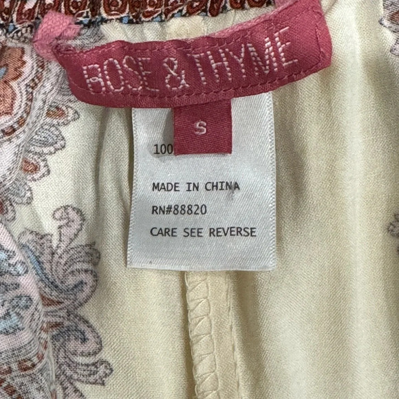 LIKE NEW ROSE & THYME unique linen pant - Picture 7 of 7